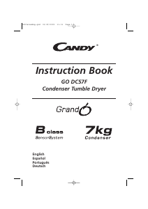 Manual Candy GO DC57F-37S Dryer