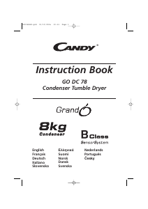 Manual Candy GO DC 78-01S Dryer