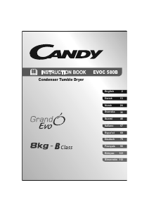 Handleiding Candy EVOC 580NB-S Wasdroger