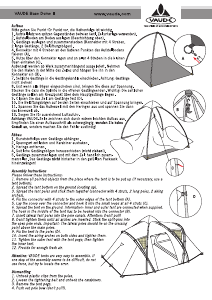 Manual Vaude Dome II (>2005) Tent