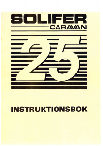 Bruksanvisning Solifer 6102 i (1991) Husvagn