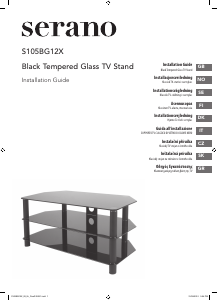 Návod Serano S105BG12X TV stôl