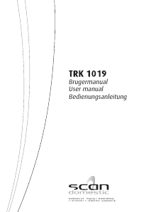 Bruksanvisning Scandomestic TRK 1019 Torktumlare