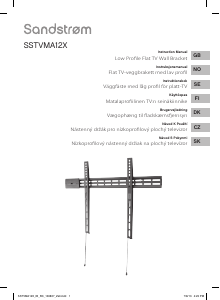 Käyttöohje Sandstrøm SSTVMA12X Seinäteline