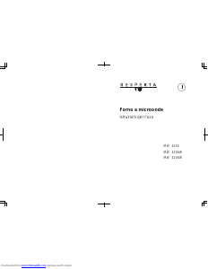 Manuale Respekta MW 4255 Microonde
