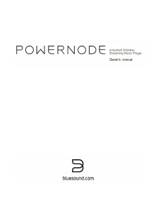 Bruksanvisning Bluesound Powernode Mediaspelare