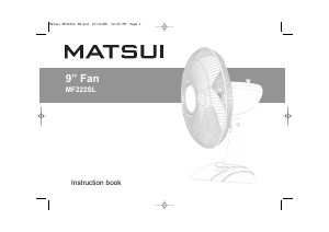 Handleiding Matsui MF222SL Ventilator