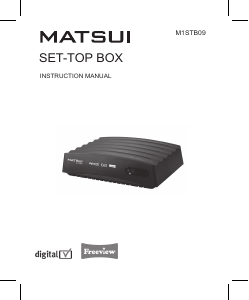 Bruksanvisning Matsui M1STB09 Digitalmottagare