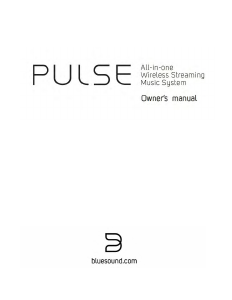 Handleiding Bluesound Pulse Luidspreker