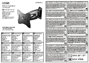 Bedienungsanleitung Logik LTVBCM10 Wandhalterung