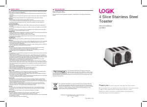 Handleiding Logik L04TBS11 Broodrooster