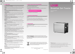 Manual Logik LBSET11 Toaster