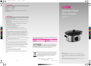 Handleiding Logik L65SCSS11 Slowcooker