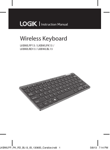 Bruksanvisning Logik LKBWLPP13 Tangentbord