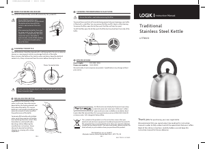 Manual Logik L17TKS13 Kettle