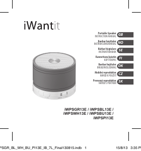 Návod iWantit IWPSPI13E Reproduktor