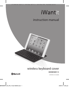 Bruksanvisning iWantit IMKBSBK13 Tangentbord