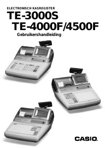 Handleiding Casio TE-3000S Kassasysteem