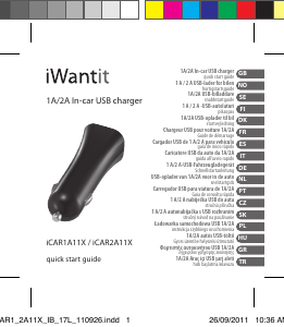 Käyttöohje iWantit iCAR2A11X Autolaturi