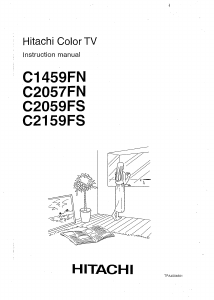 Handleiding Hitachi C2057FN Televisie