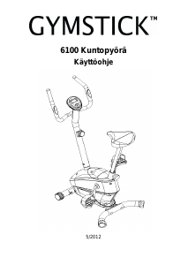 Käyttöohje Gymstick 6100 Kuntopyörä