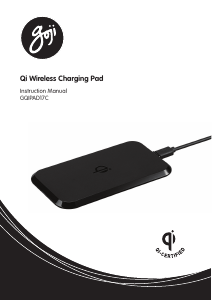 Manual Goji GQIPAD17C Wireless Charger