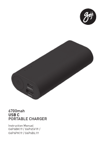 Manual Goji G6P6SV19 Portable Charger