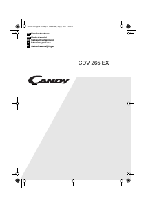 Handleiding Candy CDV 265 EX Wasdroger
