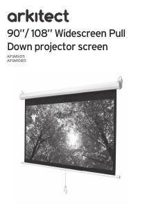 Руководство Arkitect APSM10815 Экран для проектора
