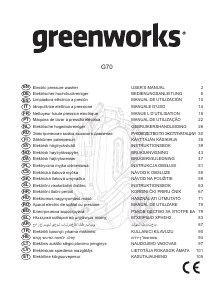 Manual Greenworks G70 Curatitor presiune
