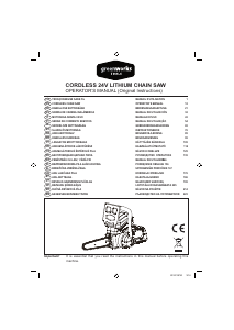 Manual de uso Greenworks G24CS25 Sierra de cadena