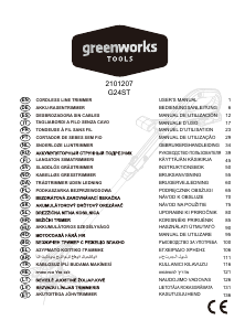 Käyttöohje Greenworks G24LT Nurmikon reunaleikkuri