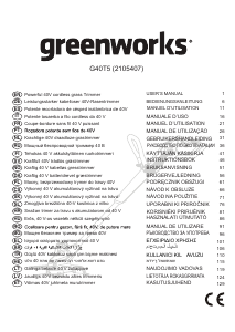 Návod Greenworks G40T5 Strunová kosačka