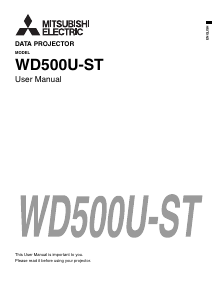 Manual Mitsubishi WD500U-ST Projector