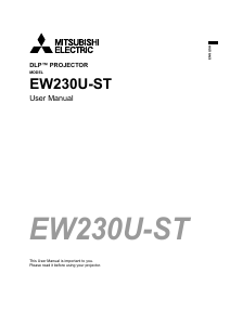Bruksanvisning Mitsubishi EW230U-ST Projektor