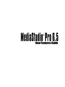Manual Ulead MediaStudio Pro 6.5