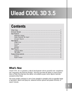 Manual Ulead COOL 3D 3.5