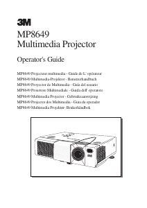 Manual 3M MP8649 Projector