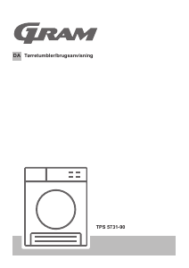 Brugsanvisning Gram TPS 5731-90 Tørretumbler