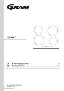 Brugsanvisning Gram HI 63460 T Kogesektion
