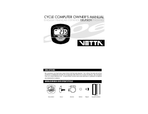 Bedienungsanleitung Vetta C06 Fahrradcomputer