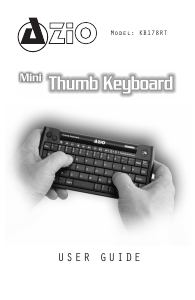 Bruksanvisning AZIO KB178RT Mini Thumb Tangentbord