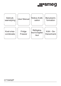Bruksanvisning Smeg C7194N2P Kyl-frys