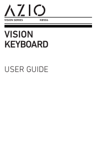 Handleiding AZIO KB506 Vision Toetsenbord