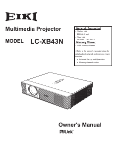 Bruksanvisning Eiki LC-XB43N Projektor