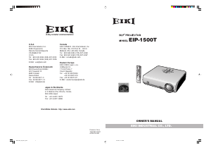 Bruksanvisning Eiki EIP-1500T Projektor