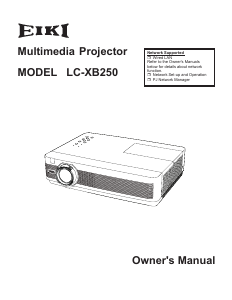 Handleiding Eiki LC-XB250 Beamer