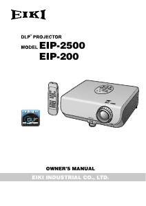 Bruksanvisning Eiki EIP-2500 Projektor