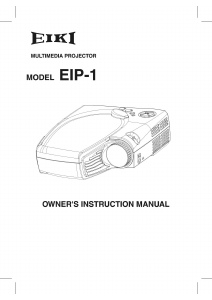 Handleiding Eiki EIP-1 Beamer