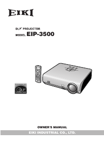 Bruksanvisning Eiki EIP-3500 Projektor